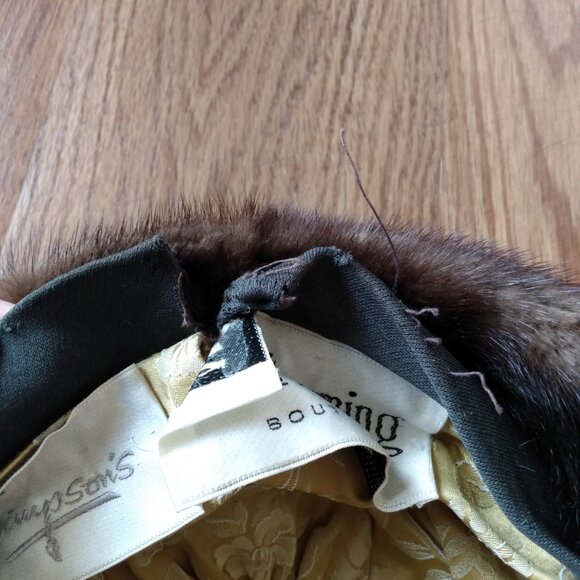 Vintage Fur Hat Mr. Flemming Boutique Simpson's - Picture 12 of 15